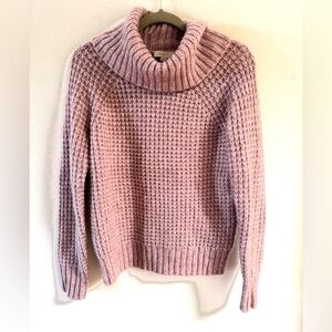LOFT Soft lavender Cowl Neck Sweater size small